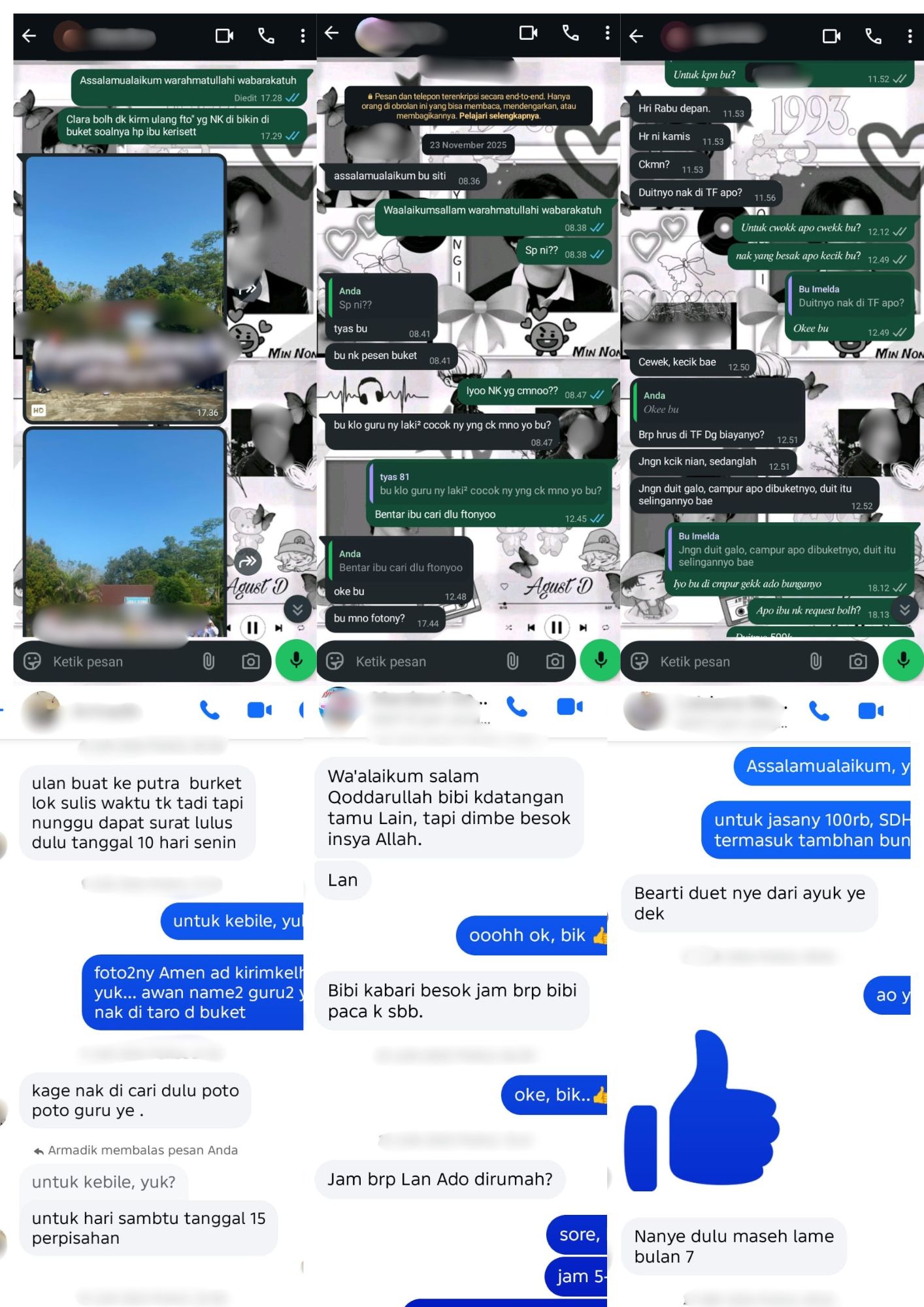 WhatsApp chats — the messy old way of taking orders